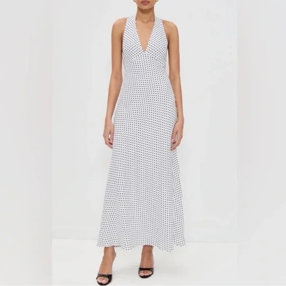 Reformation Dresses & Skirts - Reformation Delilah Linen Dress In Eclipse Dot, brand new, never worn, no flaws.